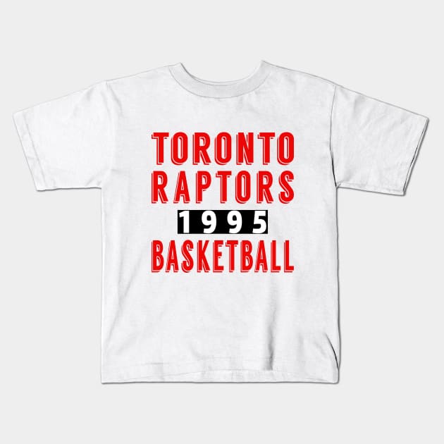 Toronto Raptors Basketball 1995 Classic Kids T-Shirt by Medo Creations